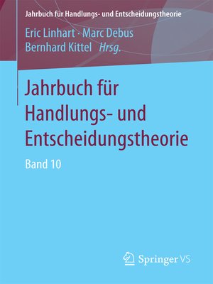cover image of Jahrbuch für Handlungs- und Entscheidungstheorie